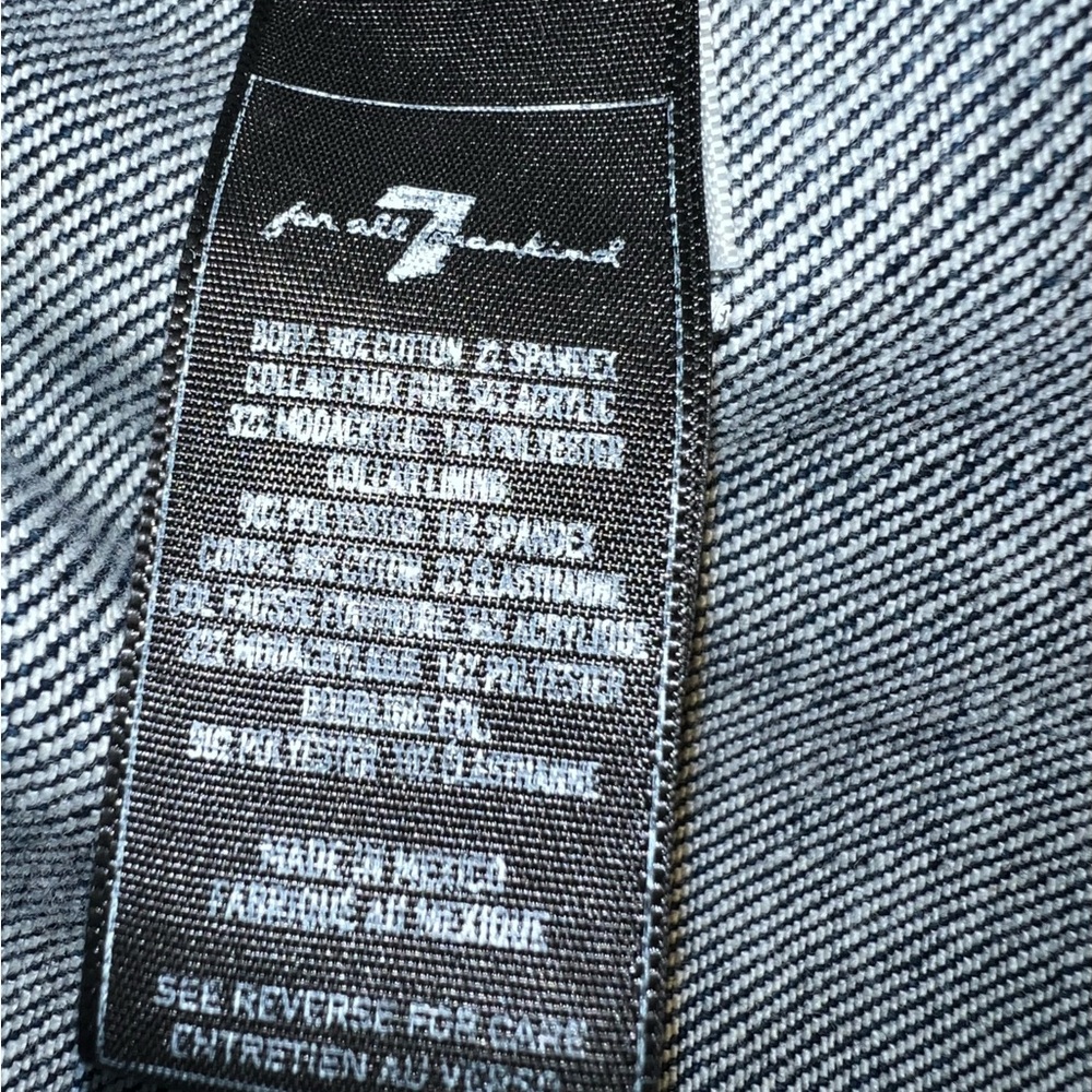7 For All Mankind Women's Denim Jacket - Picture 4 of 6